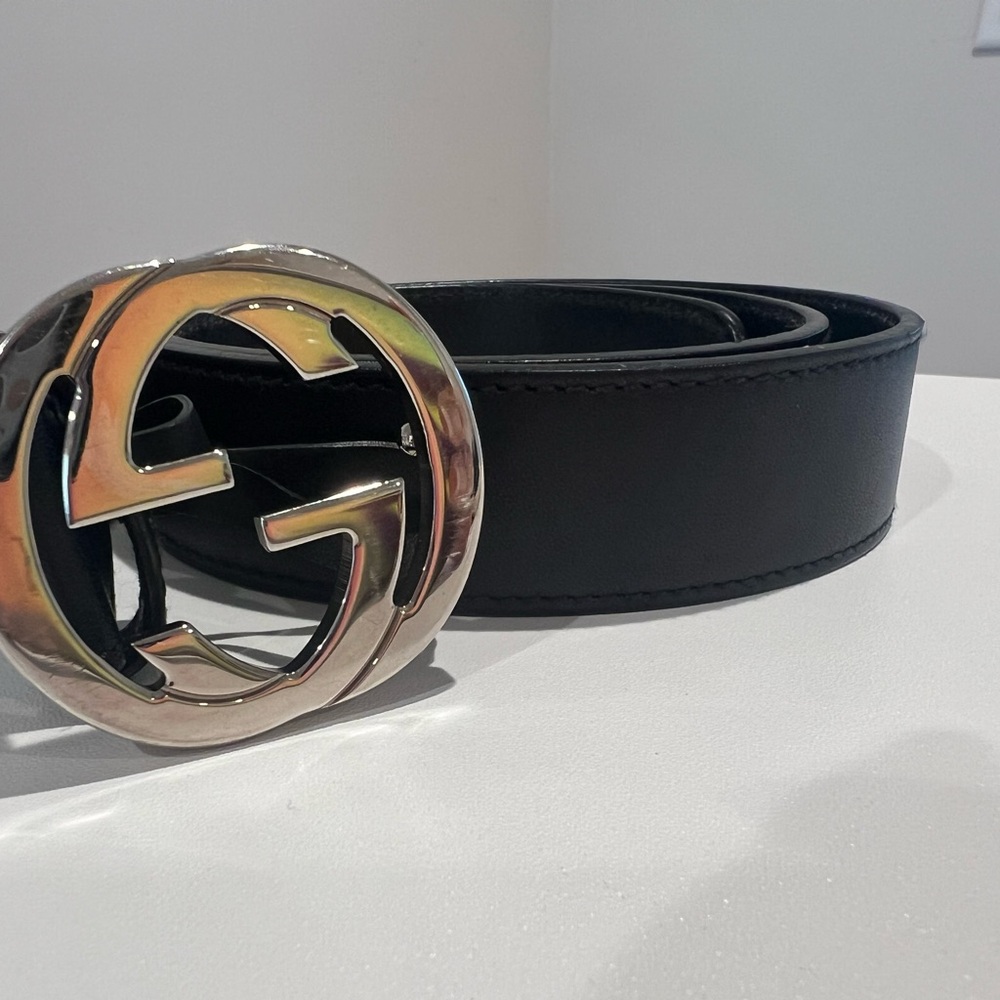 Women’s Gucci Black Leather Belt